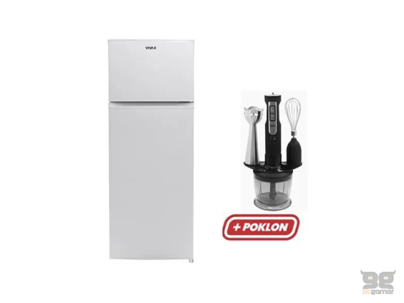VIVAX frižider DD-207E W + štapni mikser set HBS-500X