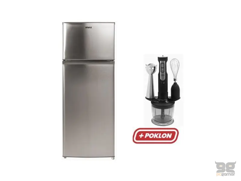 VIVAX frižider DD-207E X+štapni mikser set HBS-500X