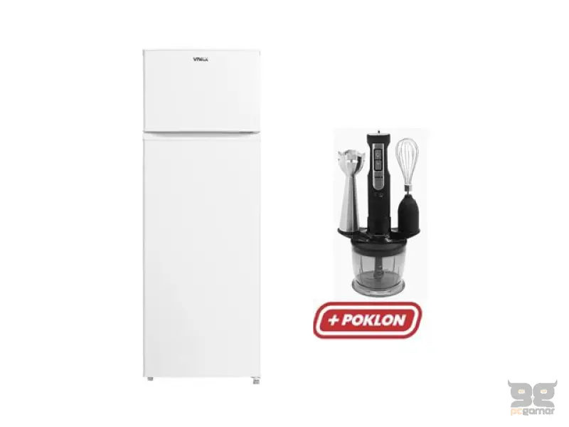 VIVAX frižider DD-235E W + mikser štapni set HBS-500X