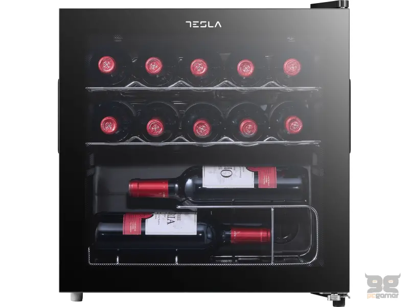 Tesla RW044M ugradna vinska vitrina, kapacitet:14 boca, metalne police, ŠxDxV:442x472x492