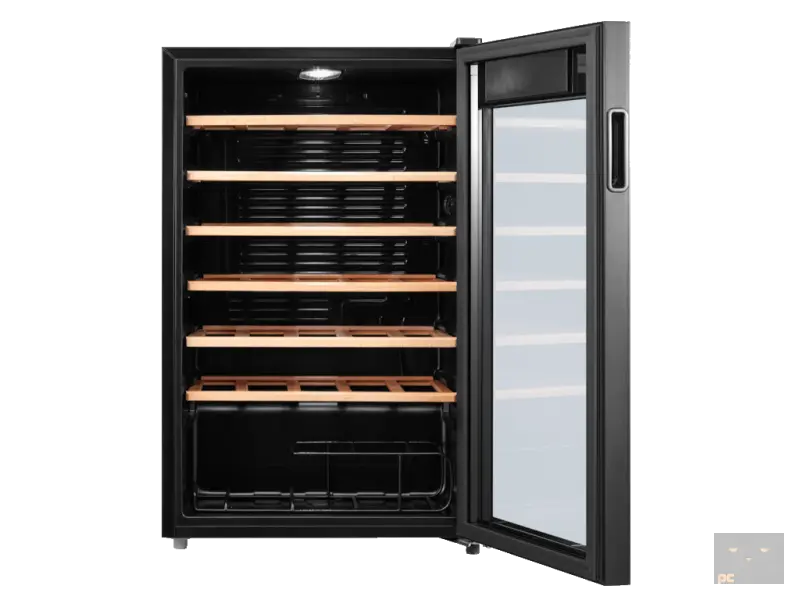 Tesla RW092M ugradna vinska vitrina, kapacitet: 34 boce, drvene police, touch control, 480x440x842