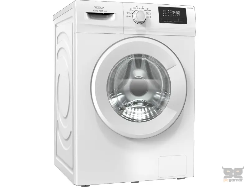 Tesla WF61030T veš mašina, kapacitet: 6kg, 1000 ob/min, LED displej, 8 programa, dubina 47 cm