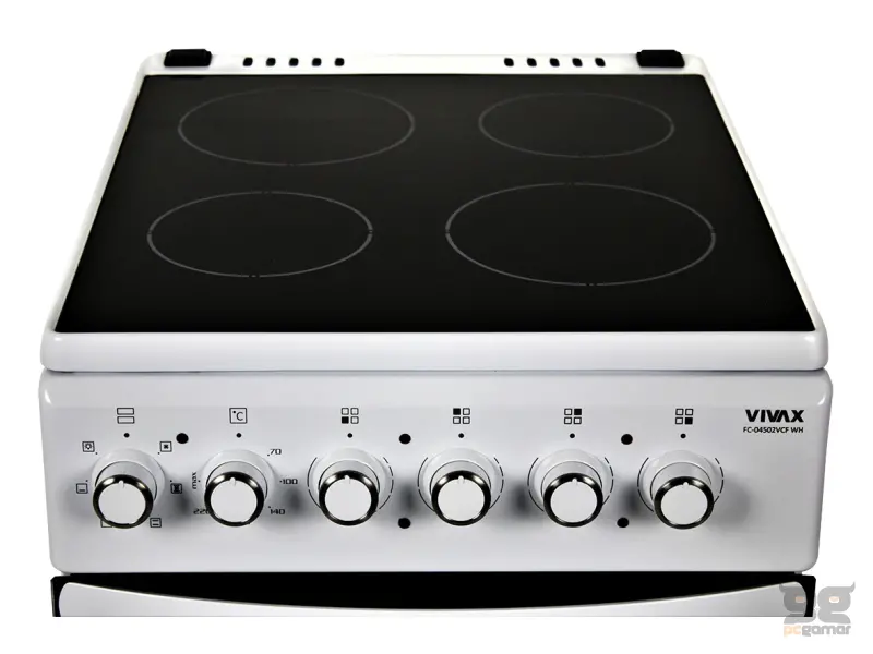 VIVAX HOME električni šporet s/k FC-04502VCF WH