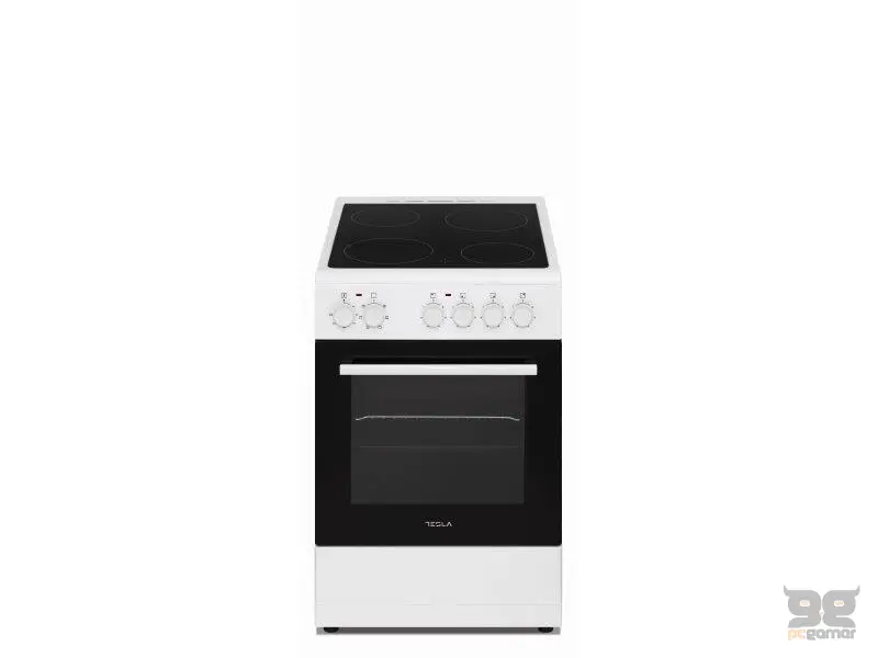 Tesla CV5400SW el. šporet, staklo-keramička ploča, 6 funkcija, ŠxDxV: 50x60x83