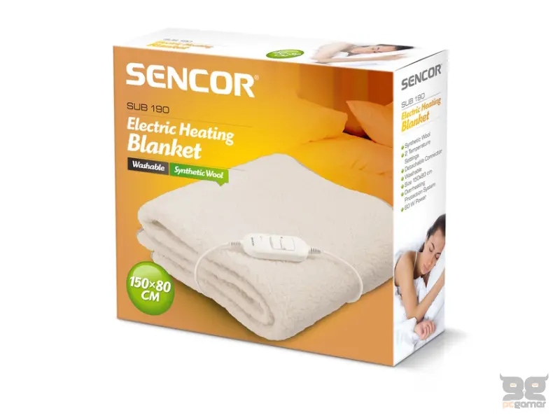 SENCOR SUB 190 Električno ćebe 