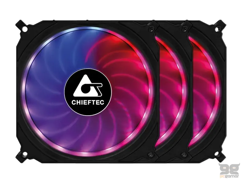 CHIEFTEC Set Ventilatora Tornado RGB CF-3012-RGB 120 x 120 x 25mm (3 komada) 