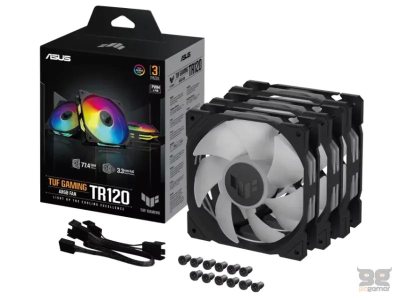 ASUS TUF GAMING TR120 ARGB BLACK EDITION 3IN1 ventilator 