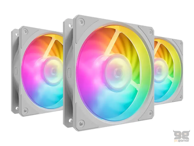COOLER MASTER Mobius 120P ARGB White 3-pack kit ventilator (MFZ-M2DW-243P2-R1) 