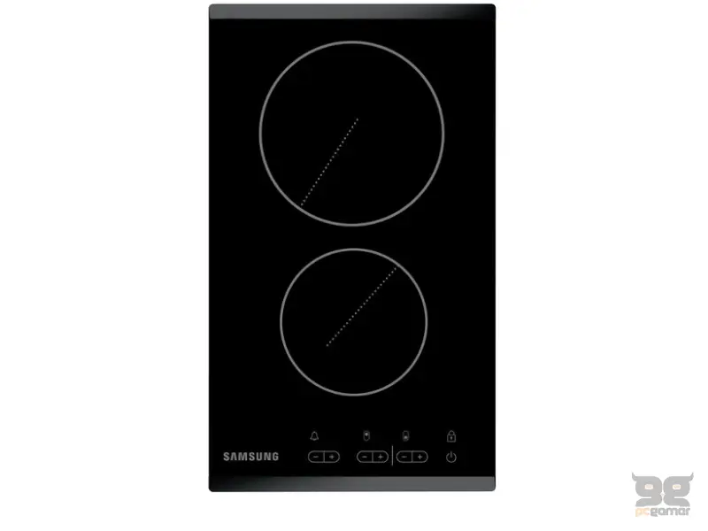 Samsung C21RJAN/BOL ugradna keramička ploča, 2 kola (1 x brzo kolo), brušeni rubovi, touch control