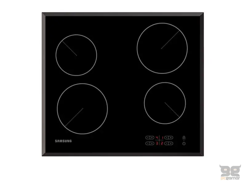 Samsung C61R2AAST/BOL ugradna ploča, 4 jednostruke zone (2 brze), touch, Indikator toplote, inox ram