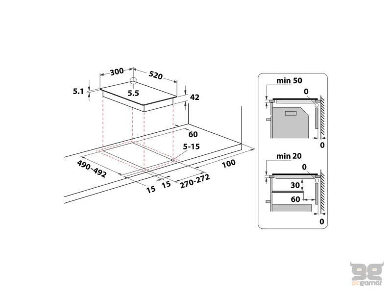 Whirlpool Ugradna ploča WRD6030B
