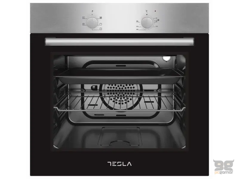 Tesla BO300SX ugradna rerna, 5 funkcija, mehaničke komande, 56l, steam cleaner, inox