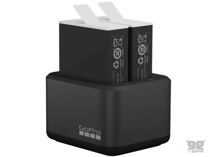 GoPro Dual Battery Charger + Enduro (HERO12 Black/HERO11 Black/HERO10 Black/HERO9 Black)