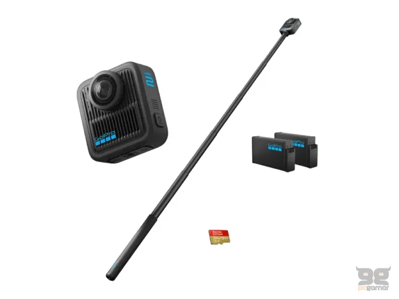 GoPro MAX 2 Accessory Bundle - (1.2m) Extension Pole + Extra Enduro battery + 64GB microSD card
