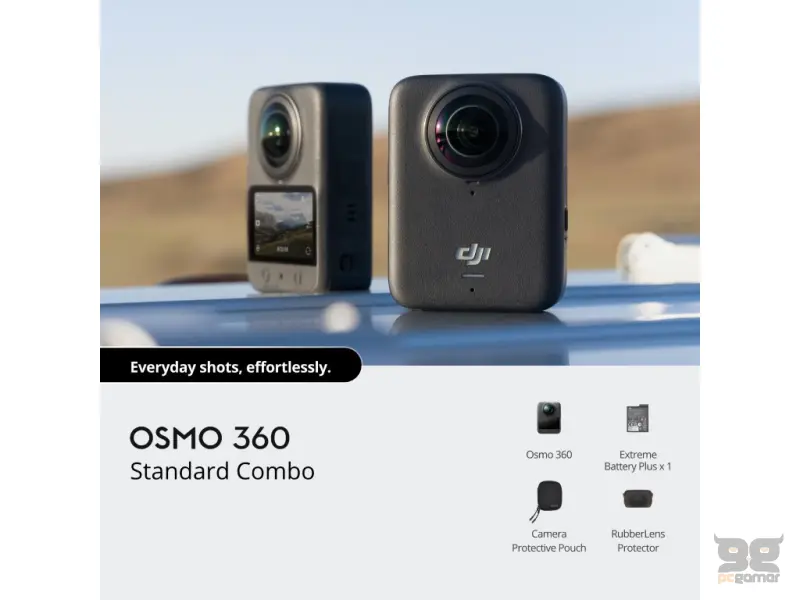 DJI Osmo 360 Standard Combo - 1" 360 Imaging, 8K/30fps, 120MP 360 Photo, 105GB Built-in Storage