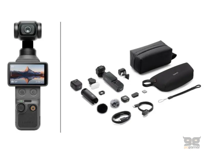 DJI Osmo Pocket 4 Creator Combo(DJI Mic 3 Transmitter + Osmo Mini Tripod + Osmo Pocket 4 Fill Light)