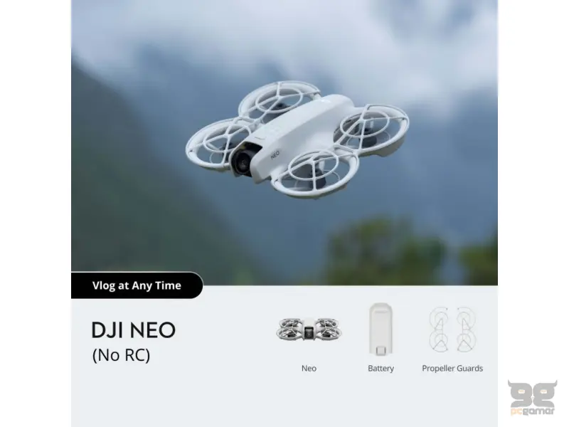 DJI NEO, 4K Ultra-Stabilized Video, 12MP, AI Subject Tracking, 18 min flight time,Palm takeoff, 135g