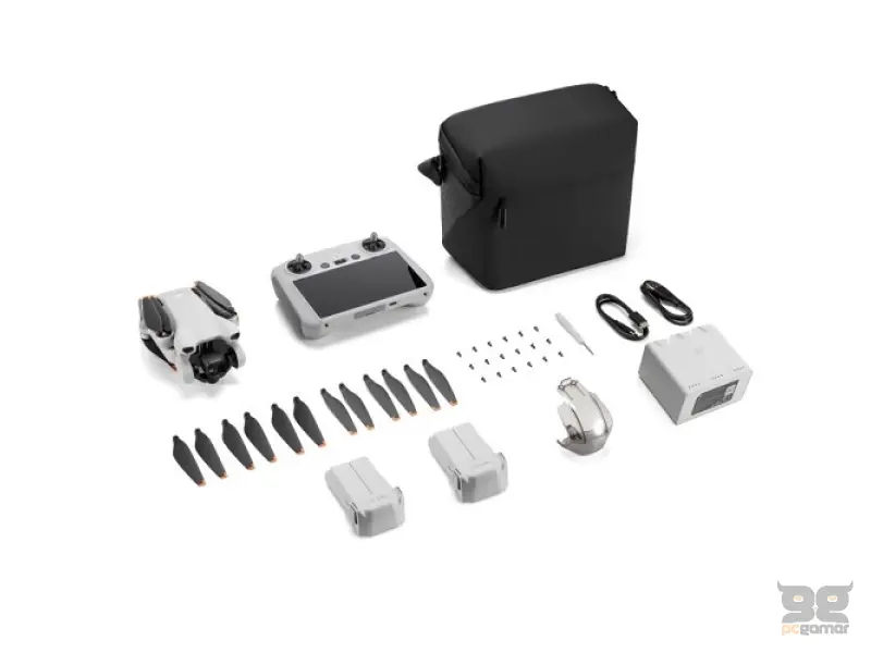 DJI MINI 3 Fly More Combo + DJI RC, 4K HDR, 12 MP, True Vertical Shooting, 38 min max, 248g