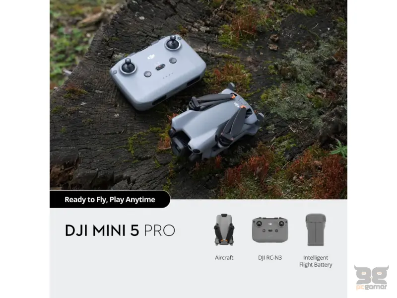 DJI Mini 5 Pro (DJI RC-N3) 1" CMOS sensor,4K/60fps HDR,ActiveTrack 360, up to 36 min flight time, C0