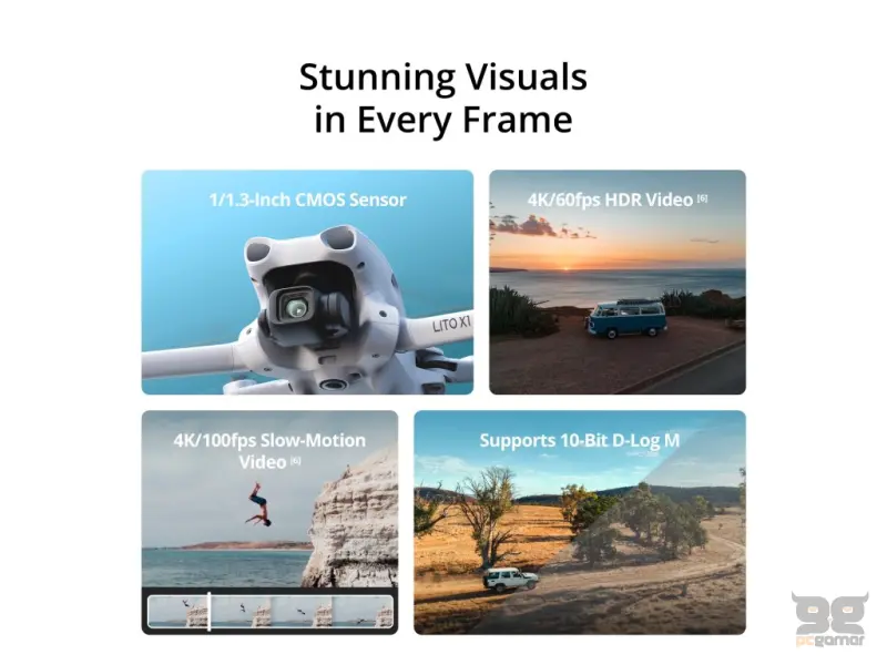 DJI Lito X1 Fly More Combo (DJI RC-N3), 4K/60fps HDR Video, 48MP, 42GB Internal Storage