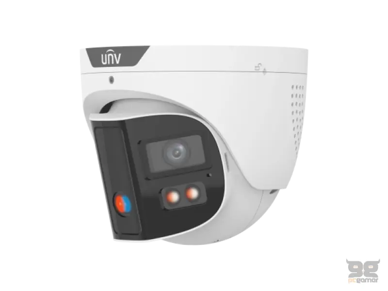 Uniview Kamera 8MP IPC3K28SE-ADF28KMC-DL-I0 Dome, ColorHunter Dual Light 180 OmniView, objektiv 2.8 mm, IR/LED domet do 30 m, ugrađen mikrofon i zvucnik, True WDR 130 dB, PoE/12VDC, microSD do 512 GB, IP67/IK10, Dozna JB03-H