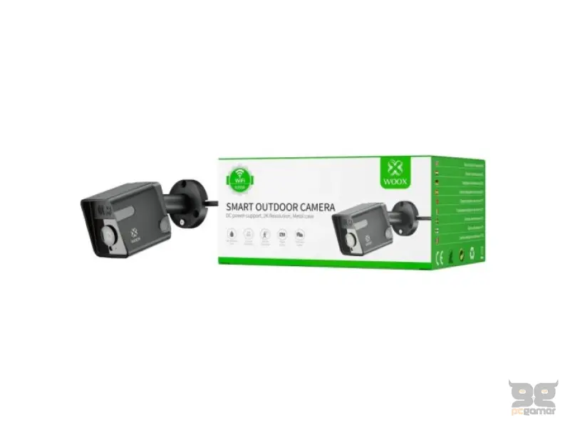 WOOX WiFi Smart vanjska kamera, Ultra HD 2K microSD (max. 128GB), IP65 vodootpor