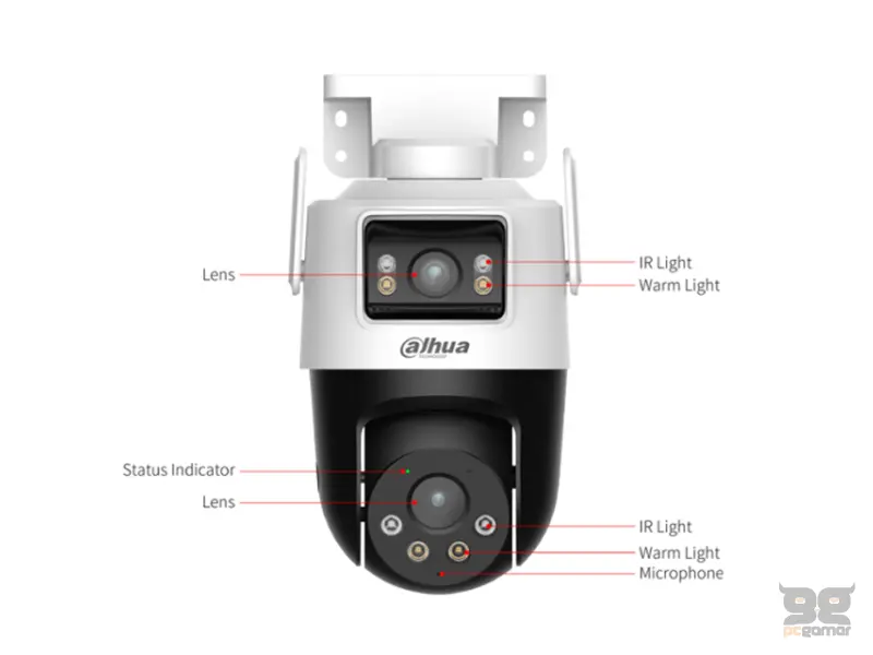 DAHUA P5D-5F-PV 5+5MP Outdoor Wi-Fi Dual-Lens Pan & Tilt kamera 