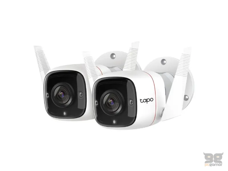 TP-LINK TAPO C310P2 (TAPO C310*2) Outdoor Security Wi-Fi Camera, 3MP, Ultra-High-Definition Video