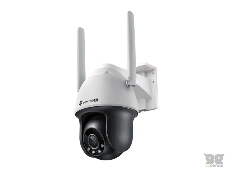 TP-LINK VIGI C540-4G(4mm) 4MP Outdoor Full-Color 4G Pan Tilt Network Camera, IP66 Waterproof