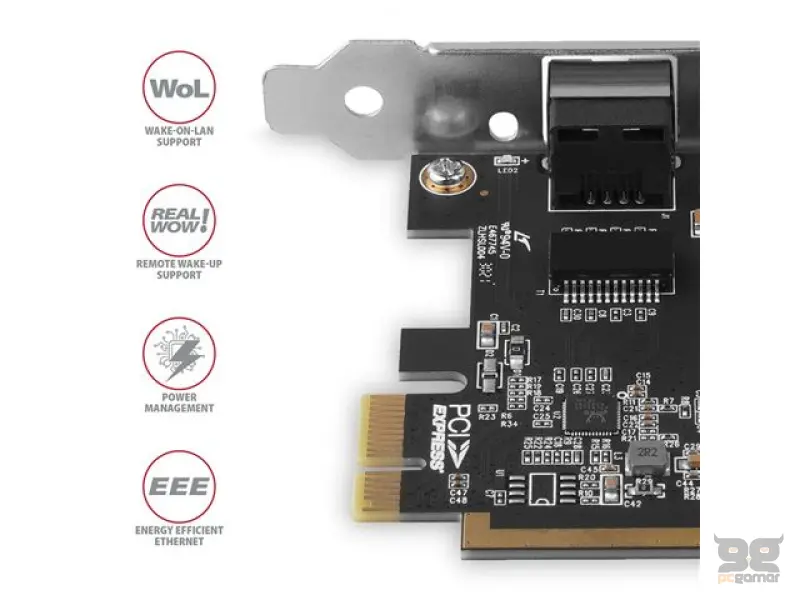 AXAGON PCEE-GRF PCIE GIGABIT ETHERNET