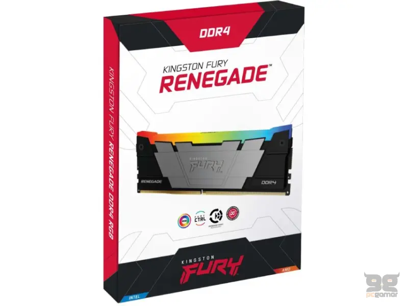 KINGSTON DIMM DDR4 16GB 3600MT/s KF436C16RB12A/16 Fury Renegade RGB Black 