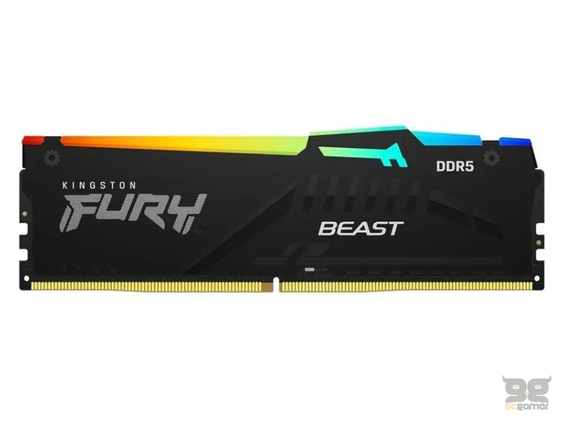 KINGSTON DIMM DDR5 16GB 6800MT/s KF568C34BBEA-16 FURY Beast Black RGB EXPO 