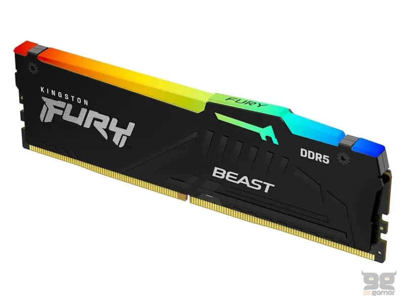 KINGSTON DIMM DDR5 16GB 6800MT/s KF568C34BBEA-16 FURY Beast Black RGB EXPO 