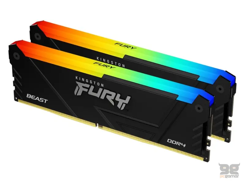 KINGSTON DIMM DDR4 32GB (2x16GB kit) 3200MT/s KF432C16BB2AK2/32 Fury Beast RGB 
