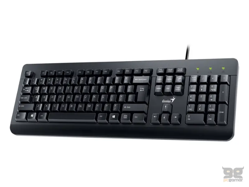 GENIUS KM-160 USB YU crna tastatura+ USB crni miš 