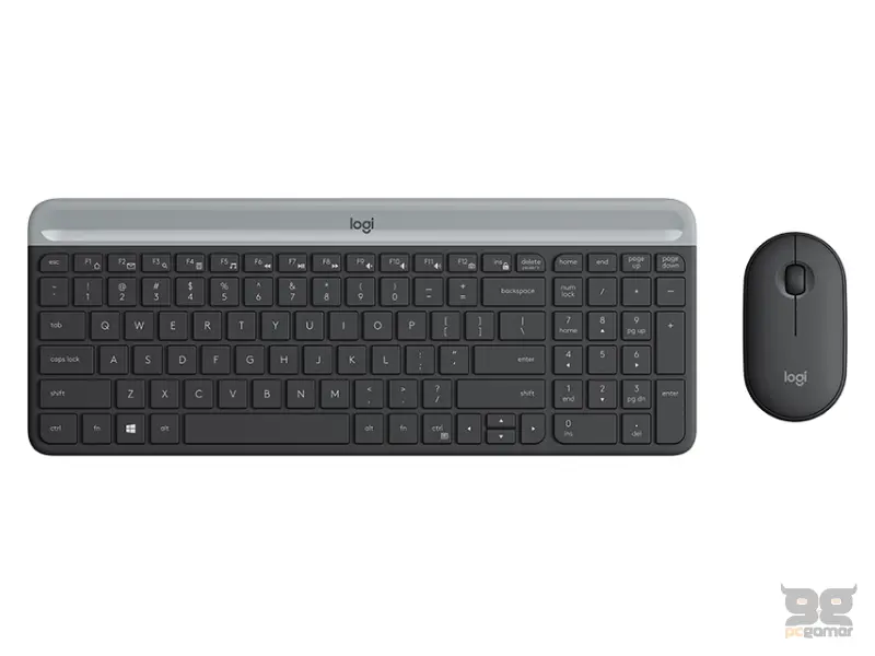 LOGITECH MK470 Wireless Desktop YU Graphite tastatura + miš 