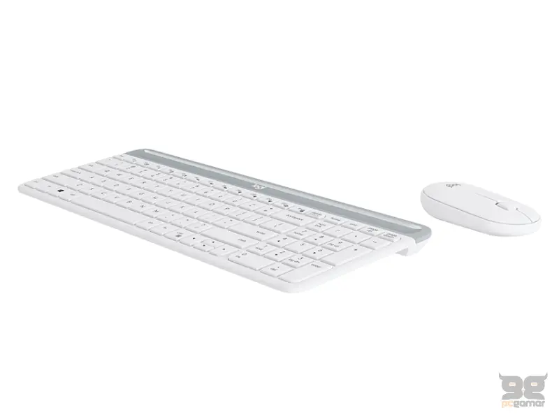 LOGITECH MK470 Wireless Desktop US bela tastatura + miš 