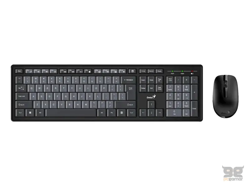 GENIUS Smart KM-8200 Wireless USB US crna tastatura + miš 