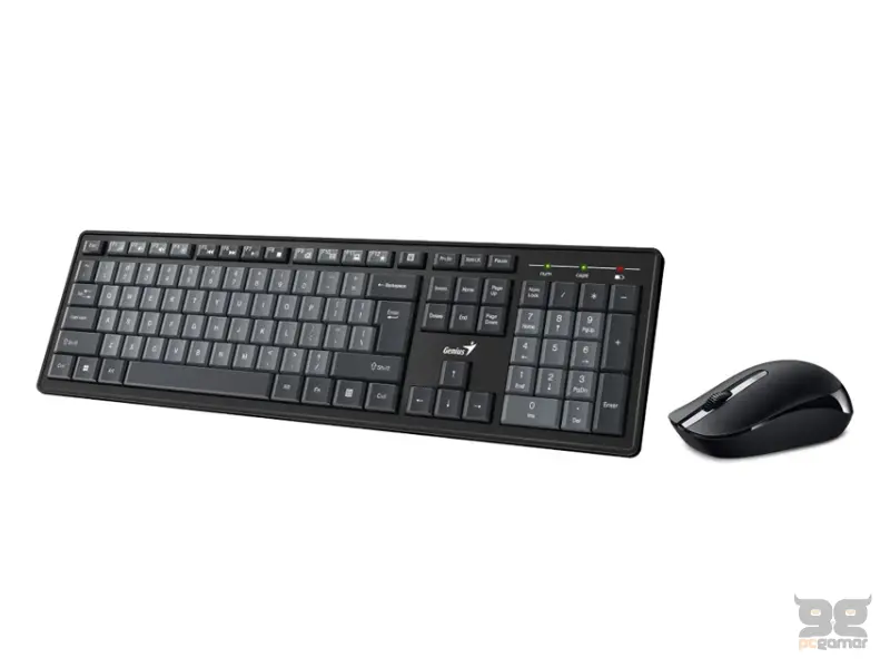 GENIUS Smart KM-8200 Wireless USB US crna tastatura + miš 
