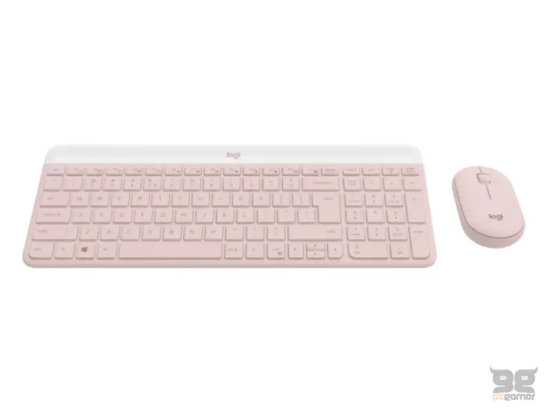 LOGITECH MK470 Wireless Desktop US Roze tastatura + miš 