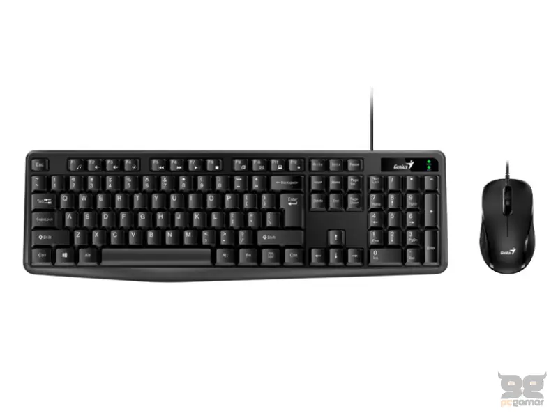 GENIUS KM-170 USB US crna tastatura+ USB crni miš 