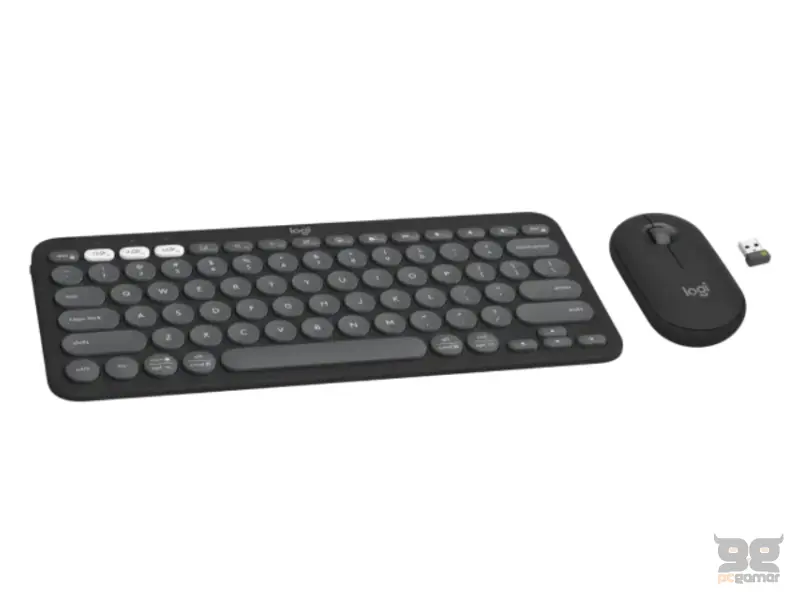 LOGITECH Pebble2 Wireless Combo US tastatura + miš crna 
