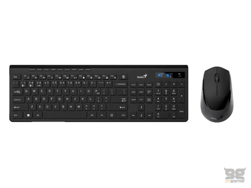 GENIUS SlimStar 8230 Wireless USB US crna tastatura+ miš 