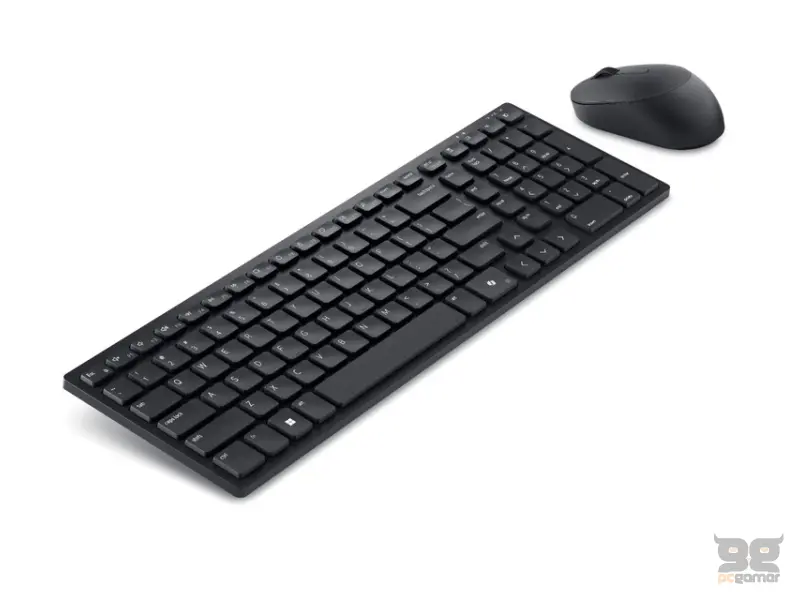 DELL OEM KM555 Silent US tastatura + miš crna 