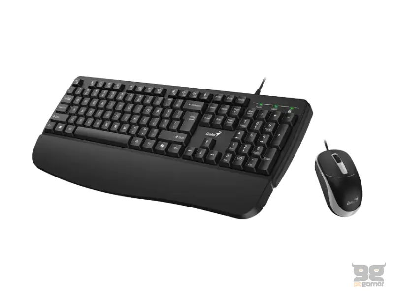 GENIUS KM-123 USB YU crna tastatura+ USB crni miš 