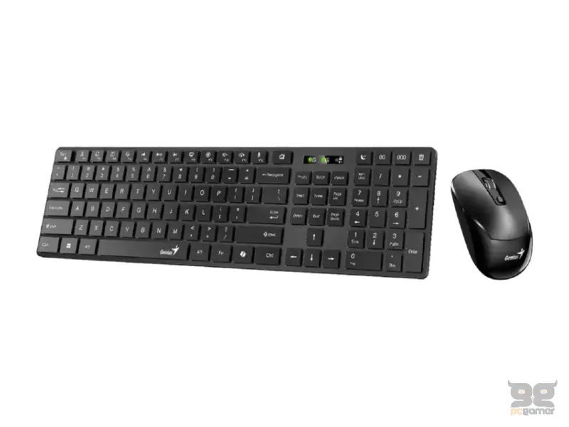 GENIUS SlimStar 8250 Wireless USB US crna tastatura+ miš 