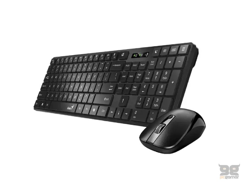 GENIUS SlimStar 8250 Wireless USB US crna tastatura+ miš 