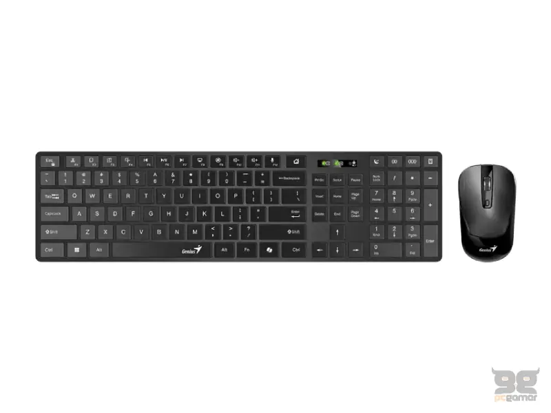 GENIUS SlimStar 8250 Wireless USB YU crna tastatura+ miš 