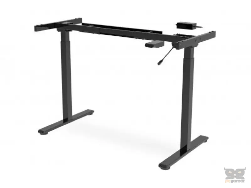 Digitus Električni okvir stola podesiv po visini, jedan motor, 2 nivoa, crni