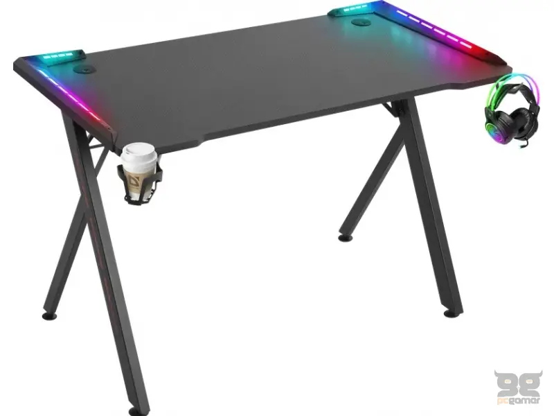 Defender Technology Gaming sto Gamer, HS holder, Cup holder, RGB backlight